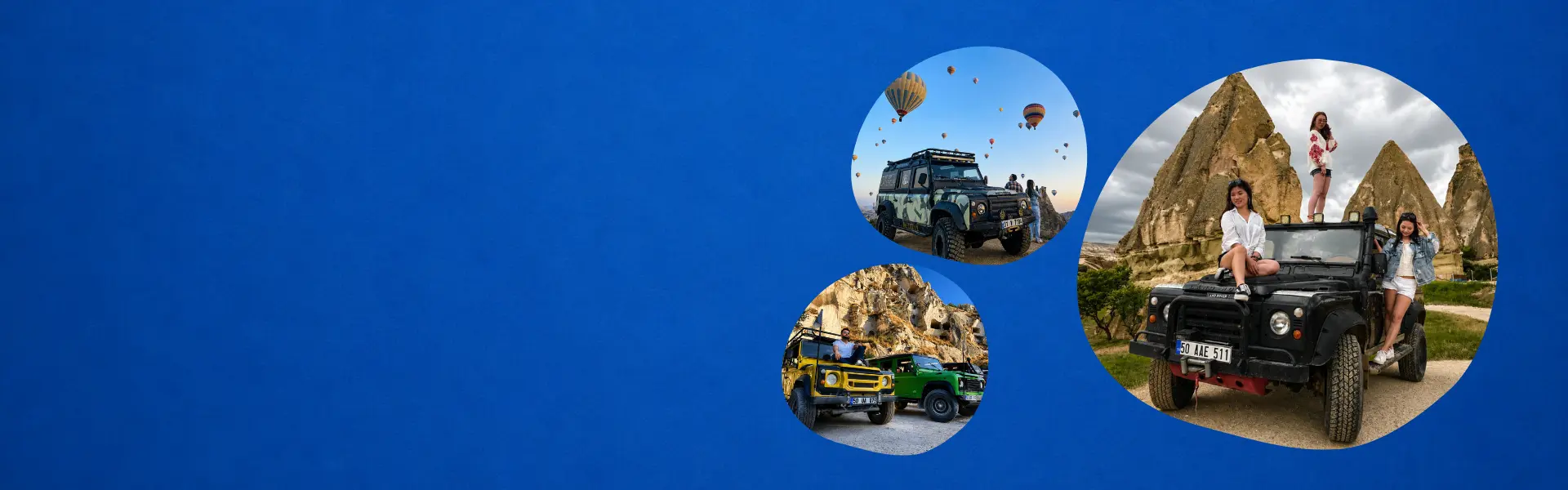 Jeep 4x4 safari exploring Cappadocia rugged landscape
