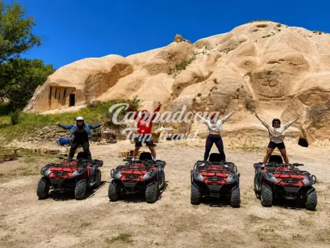 ATV quad bike tour through Cappadocia rock formations
